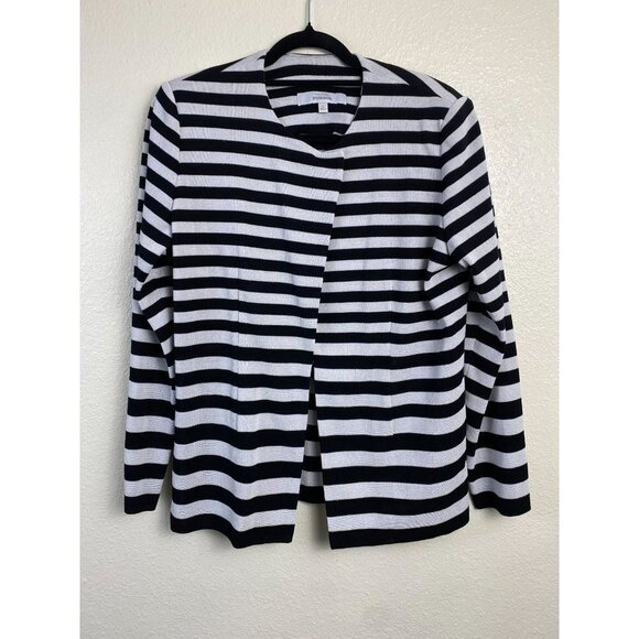 Vintage Exclusively Misook Sweaters Womens size Large Stripes career Office Work - Picture 1 of 14